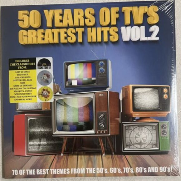 50 Years Of TV's Greatest Hits Vol. 2 (2-LP) ~ RSD 2023 ~ Ltd Ed Color ~ Sealed! - Picture 2 of 4